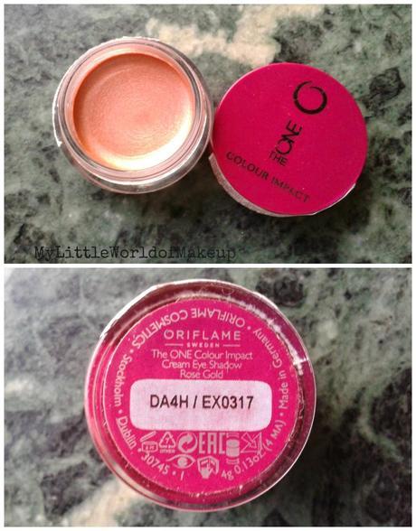 Oriflame - The One Color Impact Eye shadow in Rose Gold & Golden Brown Review