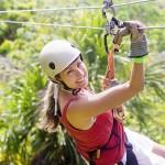 Christian Single Woman going on a jungle zip line 