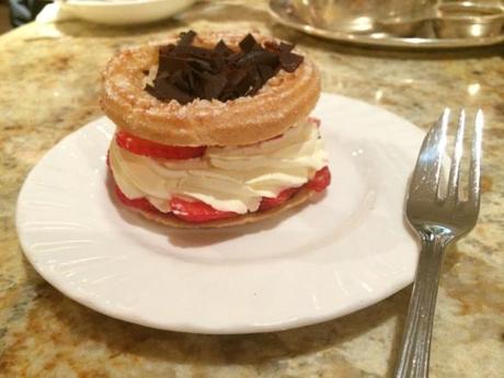 strawberry paris-brest pastry cake at bettys tea room york review