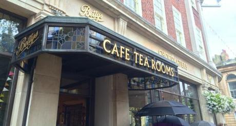 bettys cafe tea rooms york outside stained glass window