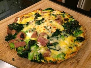 Sausage Kale and Goat Cheese Frittata