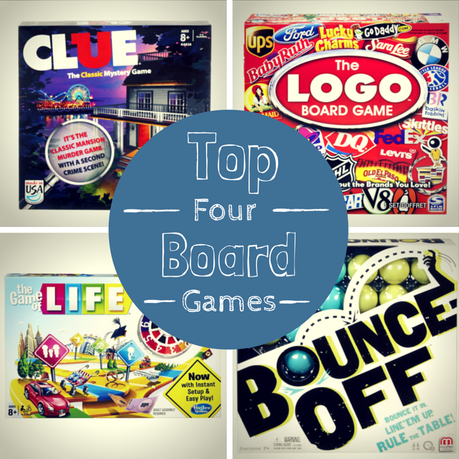 Top Four Board Games Age 7 Years and Older