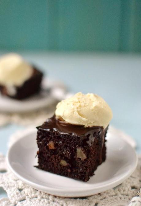 Brownie with Ice Cream (Eggless recipe)