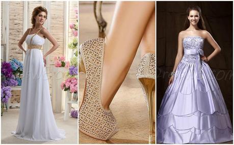 Vintage Prom Dress and Shoes dresswe.com