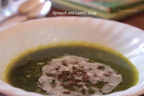Daal Palak Ka Shorba /Spinach and Lentil Soup