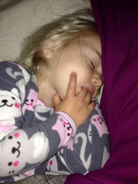 See how peaceful she is sleeping now? 7 Am.