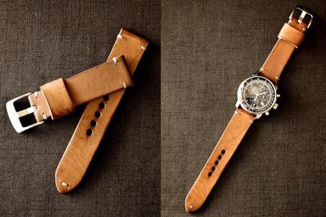 Bas & Lokes Luther Saddle Tan Handmade Leather Watch Strap