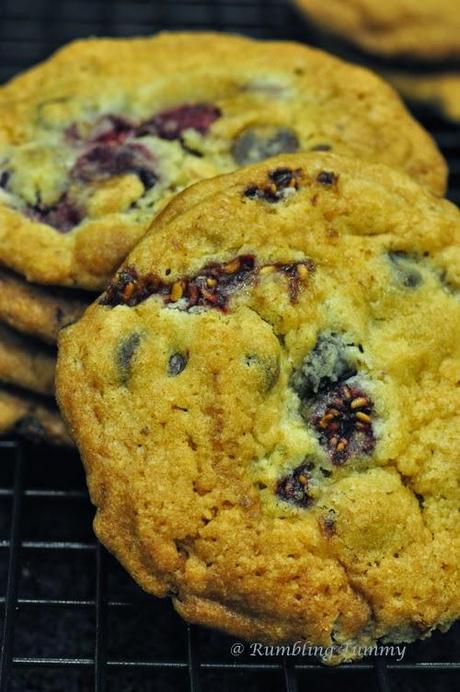 Chocolate Raspberry Cookies