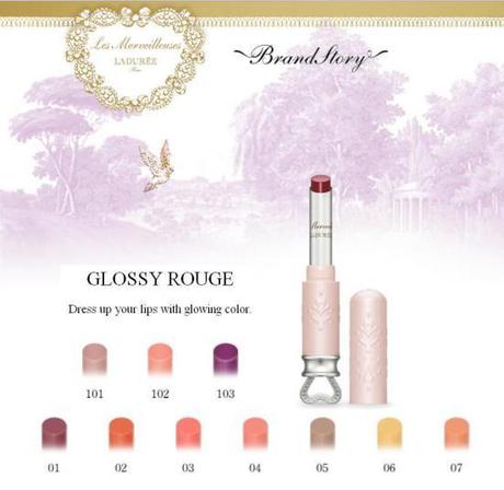 Laduree Rouge Brillance Glossy Rouge shades