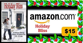 HOLIDAY BLISS BOOK TOUR +GIVEAWAY!! Kathleen Shoop, Marcy Waldenville & JD Wylde