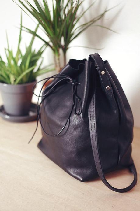 How to make a leather bucket bag easy