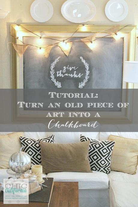 Tutorial-Turn-an-old-piece-of-art-into-a-chalkboard