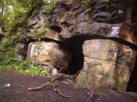 The eerie entrance to the caverns