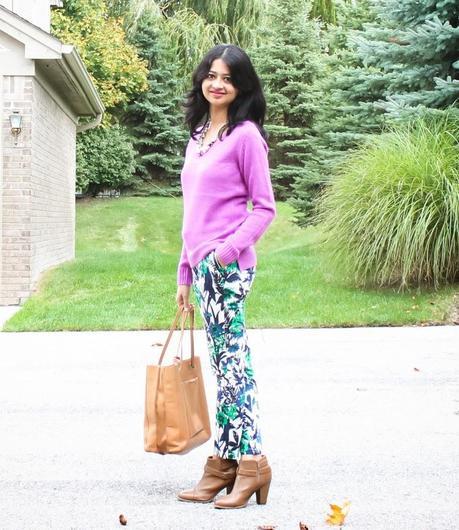 What I Wore: Radiant Orchid & Floral Print