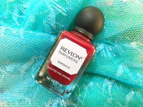 Burgundy Nails with Revlon Parfumerie Scented Nail Color Bordeaux