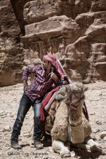 Petra, Jordan, desert, camel, rider, portrait, travel photography