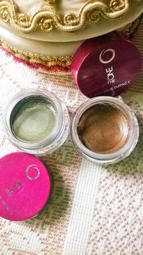 Orifame The One Colour Impact Cream Eye Shadows in Olive Green & Golden Brown Review