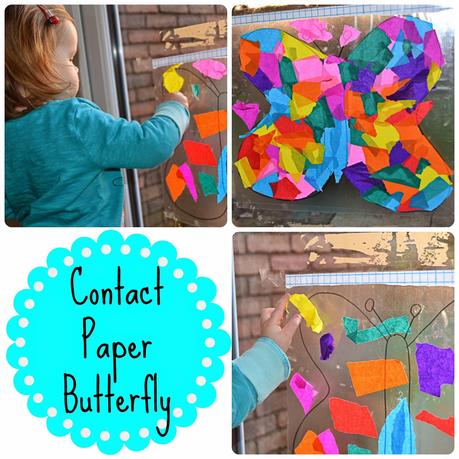 Day 36: Contact Paper Butterfly