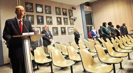 Warlock Blake Kirk gave invocation at Huntsville City Council meeting