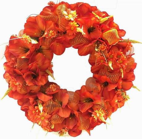 Autumn Wreath Orange Fantasy! New In My Shop! Starting wi...