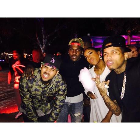 Trey Songz Spends Birthday With Friends