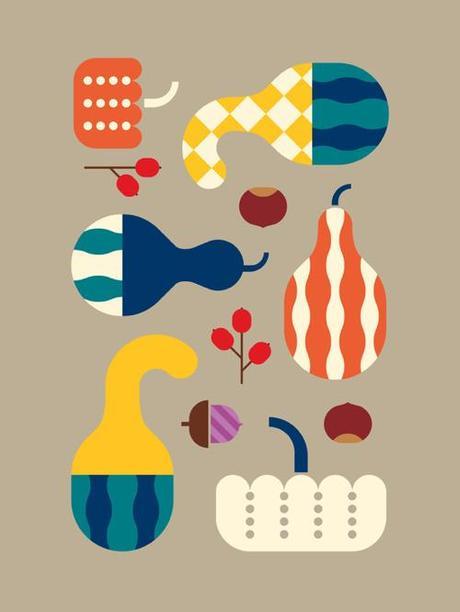 Print Of Autumn Gourds At Society6