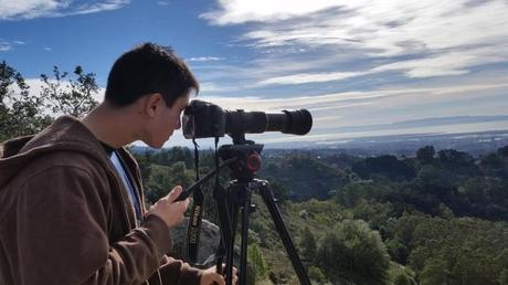 Eliot using a 1000mm lens to explore the Bay Area on a gorgeous Sunday.