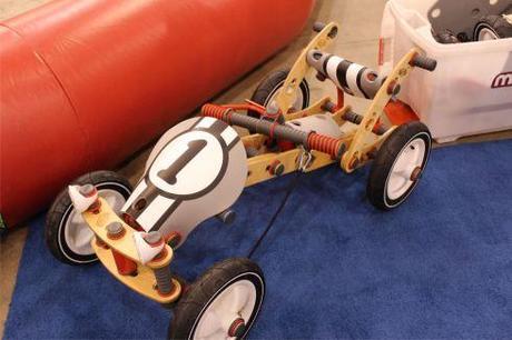 The neatest thing at the Berg Booth-- a build it yourself car!