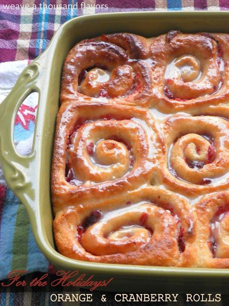 Orange cranberry rolls