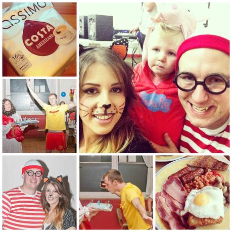 Impromptu family date, fancy dress and fry ups!