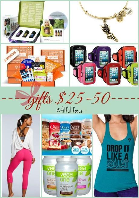 Healthy Holiday Gifts for $25-50 via Fitful Focus #holidayshopping #giftguide #healthy