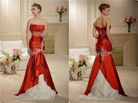 DressV's Red Mermaid Wedding Dresses