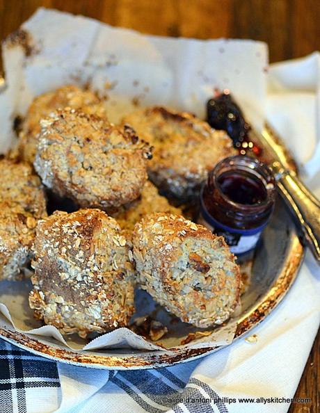 vanilla walnut oatmeal twice baked bread