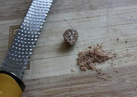 Grated nutmeg