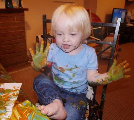 Tyne's First Painting Session! #Persilstainmagic