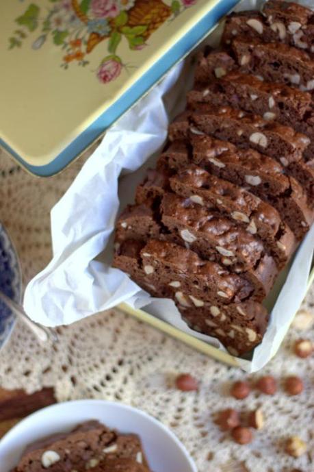 Gluten Free Chocolate & Hazelnut Biscotti.  Perfect for gift giving. | thecookspyjamas.com