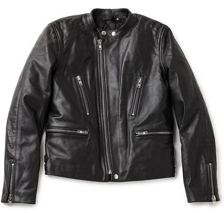 black leather jacket mens fashion 