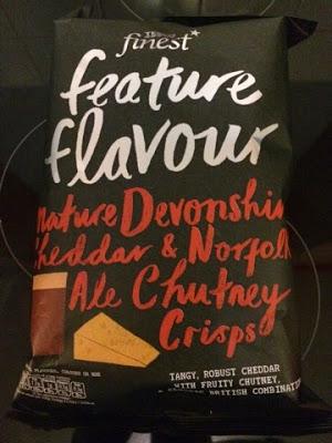 Today's Review: Tesco Finest Mature Devonshire Cheddar & Norfolk Ale Chutney Crisps