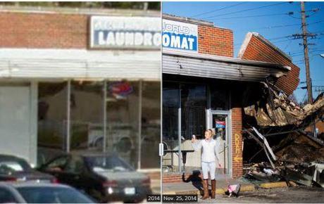Clean World Laundromat on corner of W. Florissant Ave. & Chambers Rd