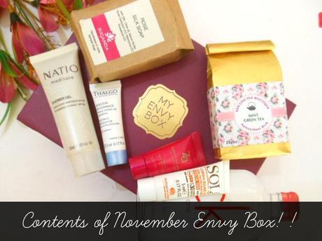 My Envy Box November 2014 Edition