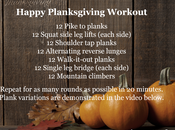 Happy Planksgiving Minute Workout