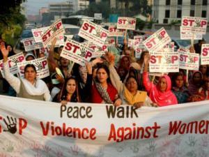 Pakistan stop violence against women rally – AP