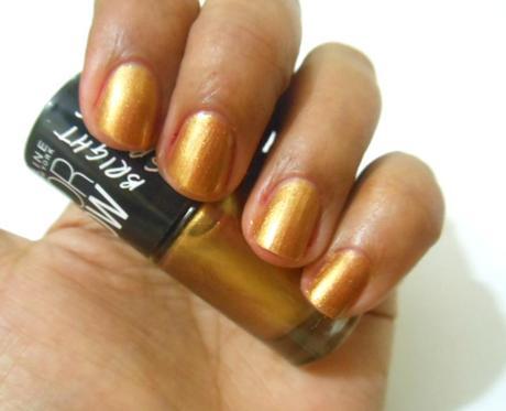 Maybelline Color Show Bright Sparks (707) Burnished Gold | Day 7