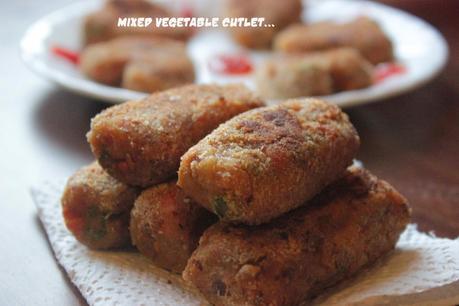 Mixed Vegetable Cutlet without deep frying