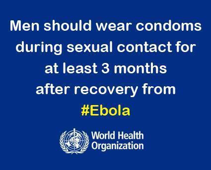 WHO: Ebola and Sexual Contact