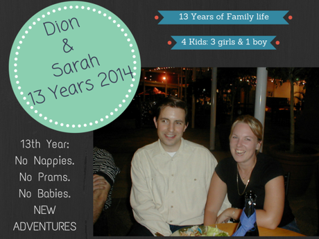 Dion and SarahMarried13 Years!-7