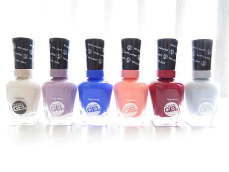 sally hansen miracle gel nail polishes