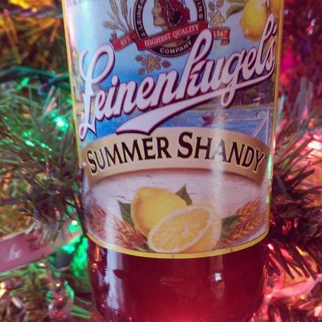 #Summer #shandy in #winter #trees #beerporn #beertography #beer #bottleshare