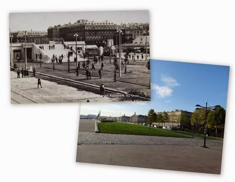 More pictures merging past and present views of Bordeaux