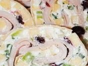 Holiday Turkey Pinwheel Appetizers with Goat Cheese Apples